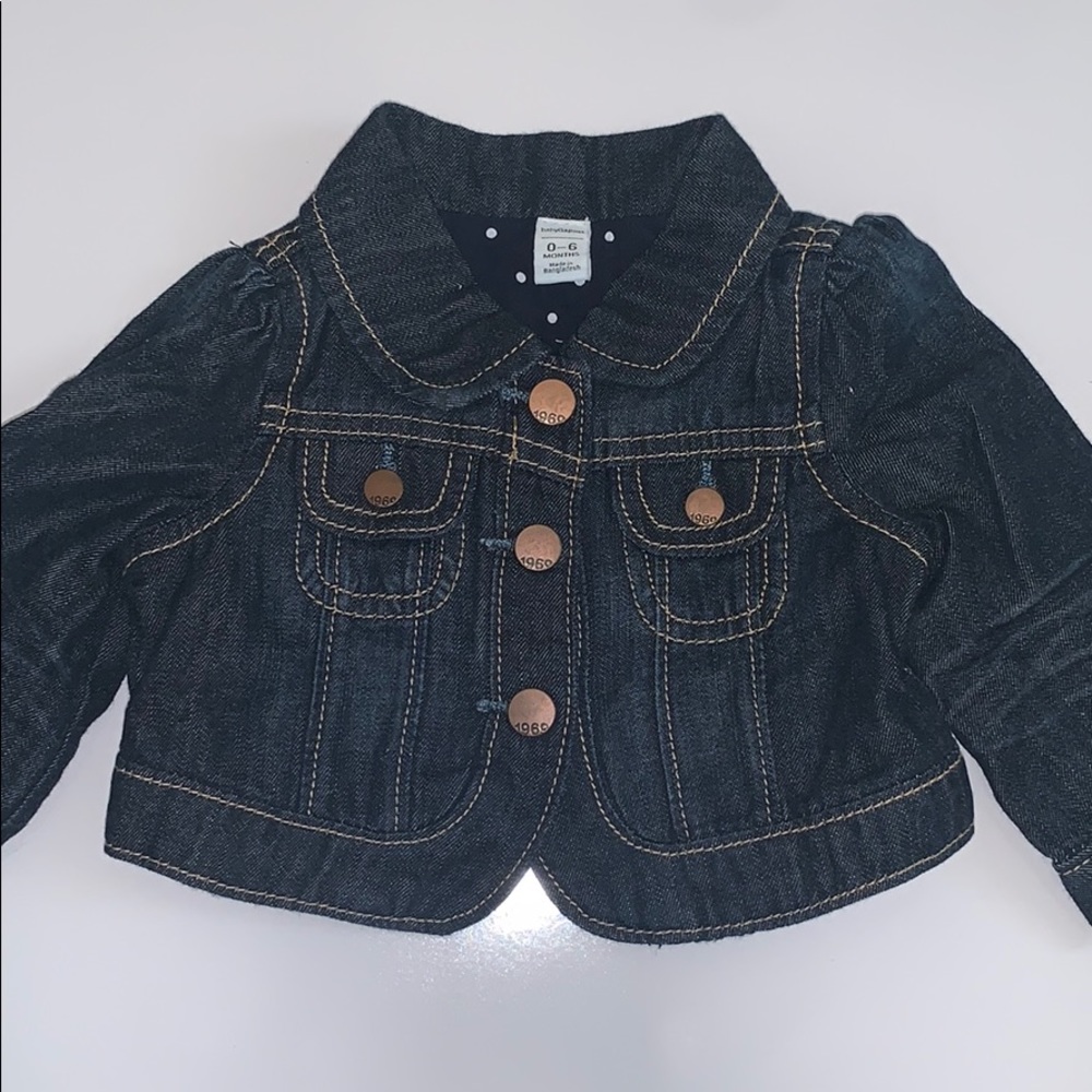 BabyGap dark denim jacket 6 months